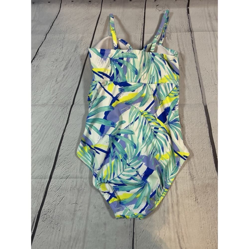 Tropical Floral One Piece Swimsuit Sonnet Shores Size 12 - Picture 2 of 9